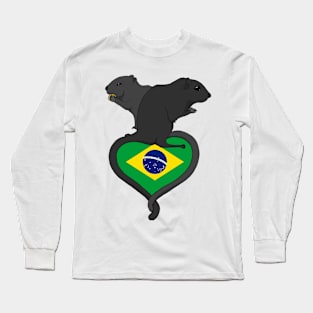 Gerbil Brazil (dark) Long Sleeve T-Shirt